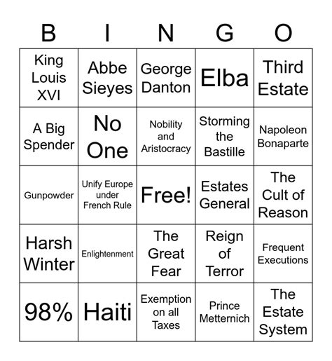 napoleon bingo